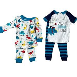 Koala Baby Boy Dinosaur Sleepwear - 4 Piece Sleepwear Set - Size 12M - NWT